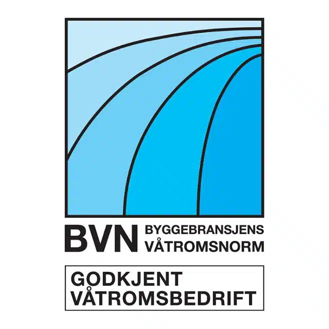 Logo til Byggebransjens Våtromsnorm for Godkjent Våtromsbedrift